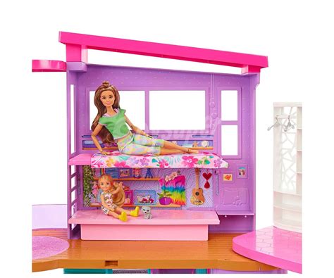 Barbie Casa De Mu Ecas Plegable Pisos Con Habitaciones Y Muebles