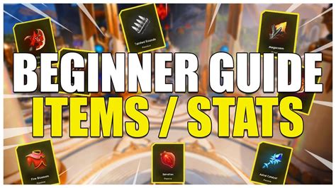 BEGINNER ITEM STATS GUIDE Predecessor YouTube