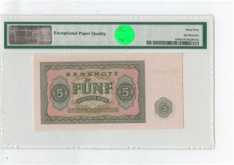 Banknoten Deutsche Mark Germany Banknote Pmg Choice Unc Epq