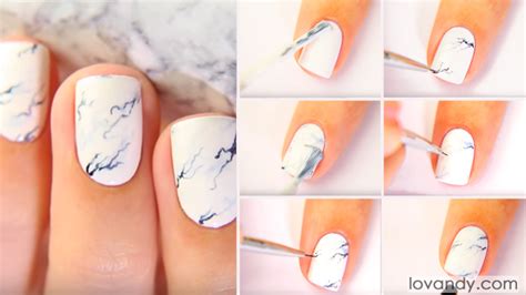 DIY: How To Do White Marble Nails - Step By Step