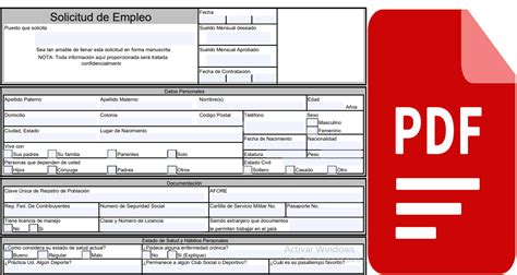 Solicitud De Empleo En Pdf Para Llenar En 2024 Solicitud De Empleo