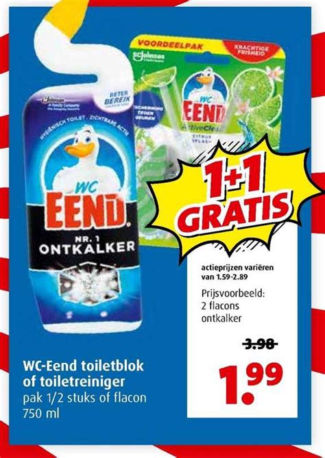 WC Eend Toiletblok Of Toiletreiniger 1 1 Gratis Aanbieding Bij Boni