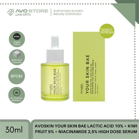 Jual Avoskin Your Skin Bae Lactic Acid Kiwi Fruit