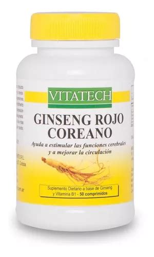 Ginseng vermelho coreano Vita Tech 50 comprimidos energéticos sabor