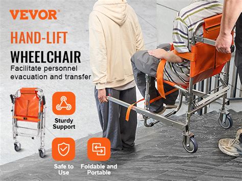 Vevor Ems Stair Chair 159 Kg Load Capacity Foldable Aluminum