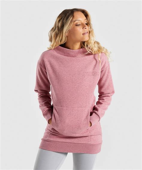 Gymshark So Soft Sweater Dusky Pink Marl Gymshark