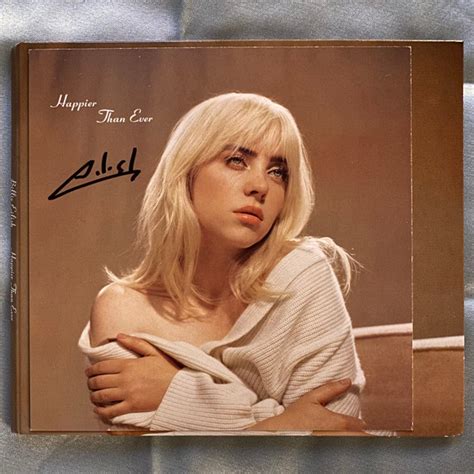 Billie Eilish Happier Than Ever 2021 Signed Cd Discogs