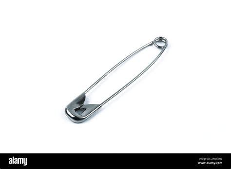 Safety Pin Isolated On White Background Stock Photo Alamy