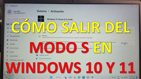 CÓMO SALIR DEL MODO S EN WINDOWS 10 y 11 Fácil de Hacerlo YouTube