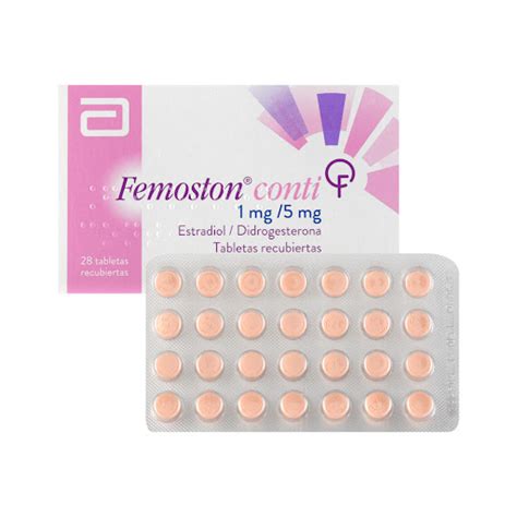 Femoston Conti Estradiol Didrogesterona 1mg5mg Abbott Caja X 28 Tabletas