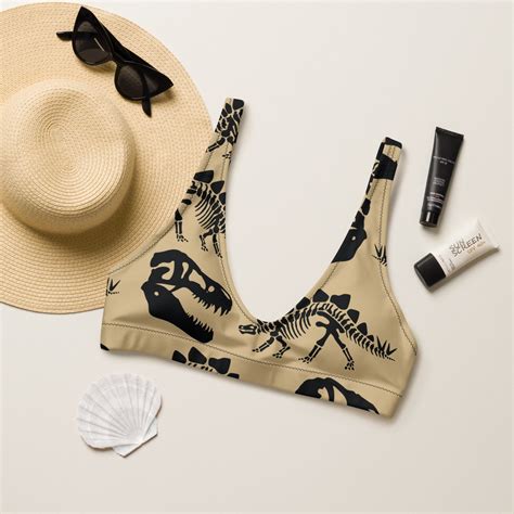 DINOSAUR High Waisted Bikini Dino Skull Bikini Two Piece Etsy