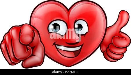 Cute Cartoon Smiling Healthy Heart Character Happy Emoji Emotion And