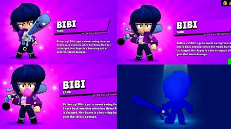 Unlocked Bibi Brawler Brawl Stars Bibi Brawl Stars Brawl Stars