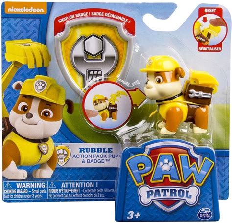 Paw Patrol Action Pack Pup Rubble Ultimate Rescue Water Cannon Bol