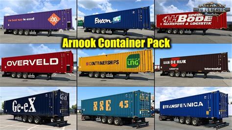 Arnook Container Pack V X For Ats In American Truck