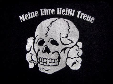 Waffen Ss Skull And Motto T Shirt The Soldier And War Shop