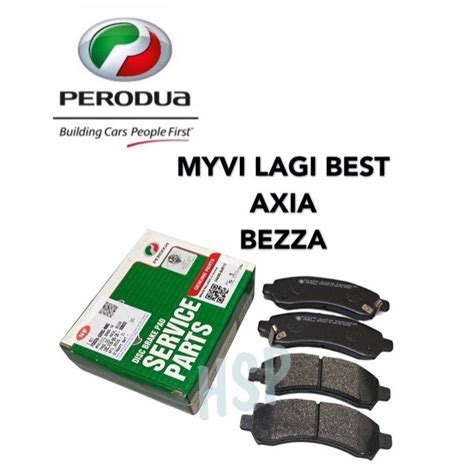 Perodua Myvi Lagi Best Axia Bezza Front Disc Brake Pad Original Perodua