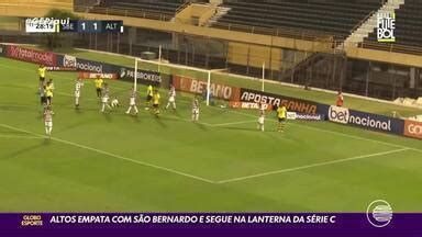 Globo Esporte PI Altos empata e continua na lanterna na Série C