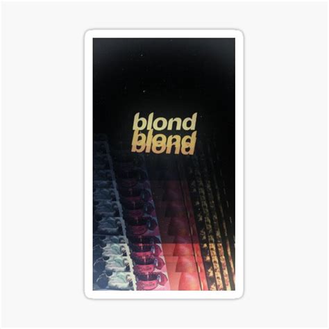 Blonded Frank Ocean Sticker For Sale By Claywalkr Redbubble