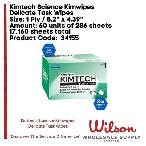 Kimberly Clark Wipes 34120 1PLY- Wilson Wholesale Supply