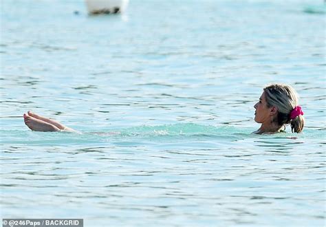 Sarah Jayne Dunn Shows Off Her Toned Figure In A Skimpy Thong Bikini As