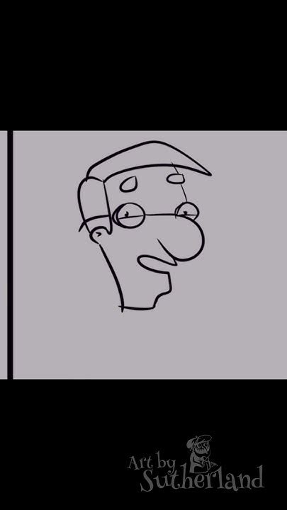 Drawing Milhouse From The Simpsons In 1 Minute Youtube