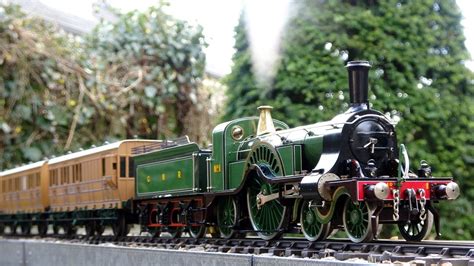 ASTER Live Steam GNR Stirling Single With J M Models GNR Train On A