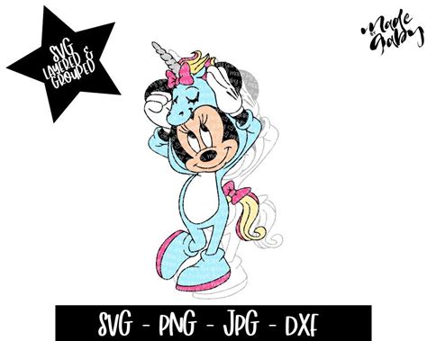 Minnie Mouse Svg Unicorn Svg Minnie Unicorn Minnie Mouse Etsy