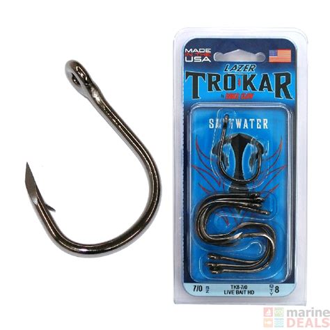 Buy TroKar TK8 Extreme HD Non Offset Live Bait Hook Online At Marine