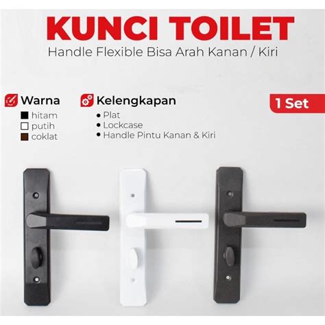 Jual Handle Gagang Kunci Pintu Kamar Mandi Toilet Shopee Indonesia