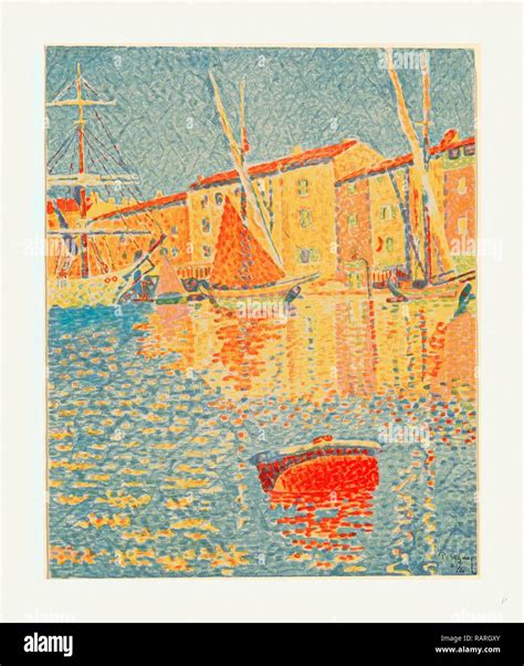 Paul Signac French The Buoy La Bouee Color