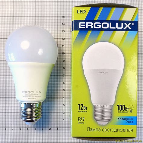 Ergolux LED-A60-12W-E27-4K