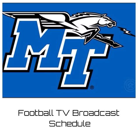 Mtsu Football Schedule Bidget Hilliary