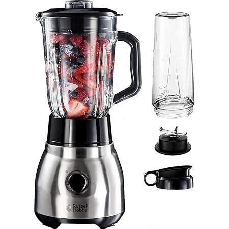 BLACK DECKER BXJB500E Blender Mixeur 500W Bol En Plastique 1 5L 2