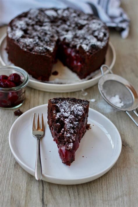 Simple Vegan Choc Cherry Crumble Cake Veganer Schoko Kirsch