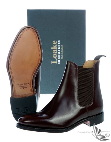 Loake Mens 290 Formal Chelsea Boots Brown Country Attire Brown