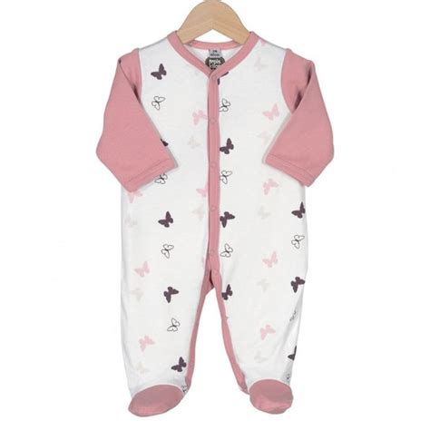 Pyjama coton bébé papillons rose Les Kinousses La Redoute