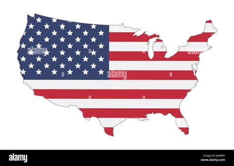 map of united states of america flag Stock Vector Image & Art - Alamy