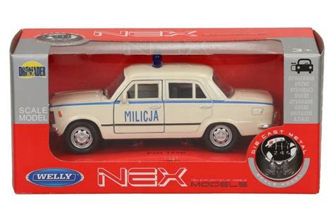 WELLY FIAT 125P MILICJA MO PRL METAL Model 1 34 8613090393