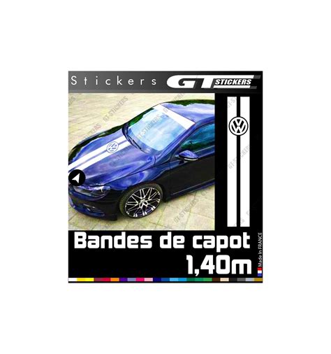 Kit Bande De Capot Volkswagen Gamme 3M Pro Oracal GTStickers