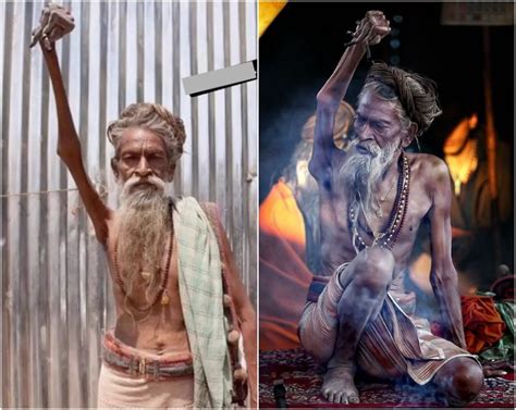 Meet Ama Bharati Man Who Kept His Arm Raised For 45 Years To Promote