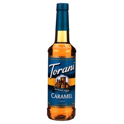 Torani Sugar Free Caramel Syrup, Coffee Flavoring, Drink Mix, 750ml ...