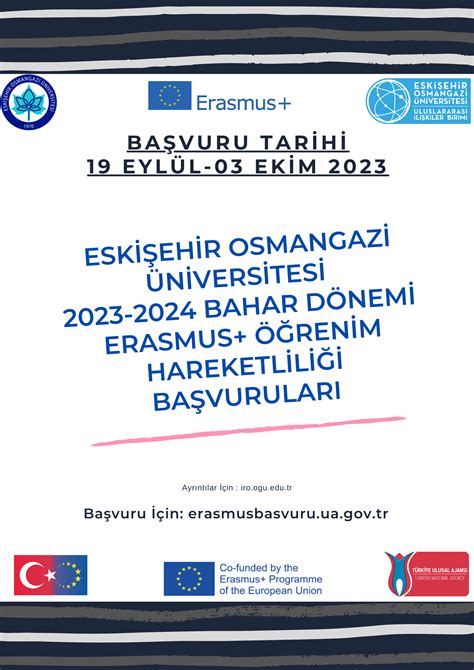 2023 2024 BAHAR DÖNEMİ ERASMUS PROGRAMI ÖĞRENİM HAREKETLİLİĞİ