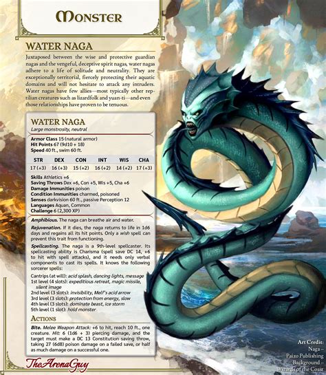 Water Naga | The neutral, sea serpent companion to the Spirit and ...