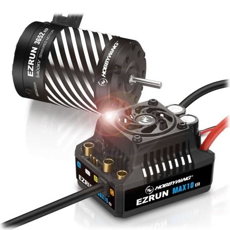 Hobbywing Ezrun MAX10 G2 80A Combo With 3652SD 5400kV 3 175 Shaft