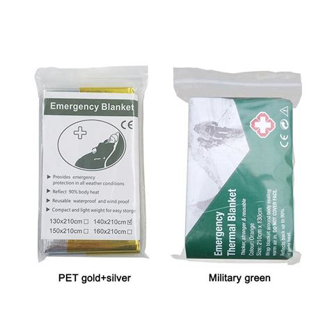 Outdoor Thermal Emergency Foil First Aid Survival Blankets 130x210cm Silver Uk Ebay