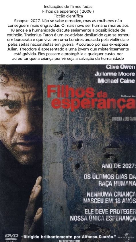 Indica Es De Filmes Fodas Filhos Da Esperan A Fic O