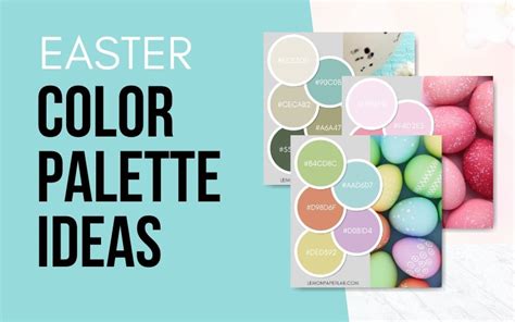 12 Easter Color Palette Ideas - Lemon Paper Lab