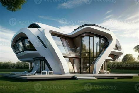 House In Trendy Futurism Style AI Generative Pro Photo 29769311 Stock