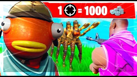 1 Kill 1000 Vbucka 20 Kill Ova Youtube